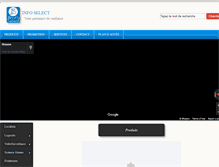 Tablet Screenshot of infoselect.com.tn